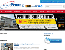 Tablet Screenshot of investpenang.gov.my